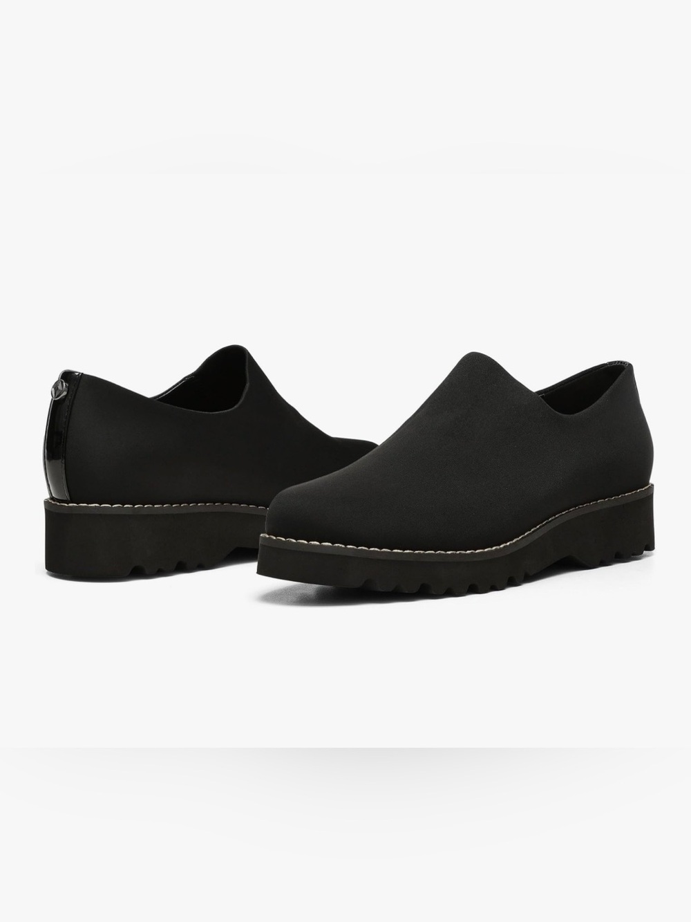 Donald J Pliner Women's Casha Crepe Elastic Black Comfort Loafer Size 8